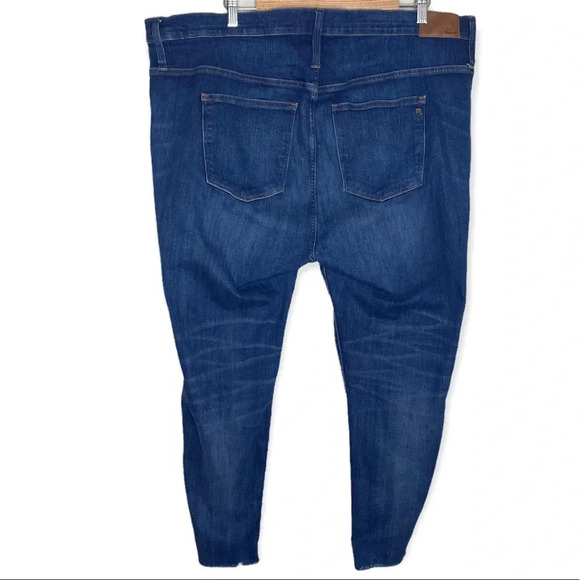Madewell Paloma Wash High Rise Raw Hem Skinny Jeans Plus Size 36 PETITE - Picture 7 of 11